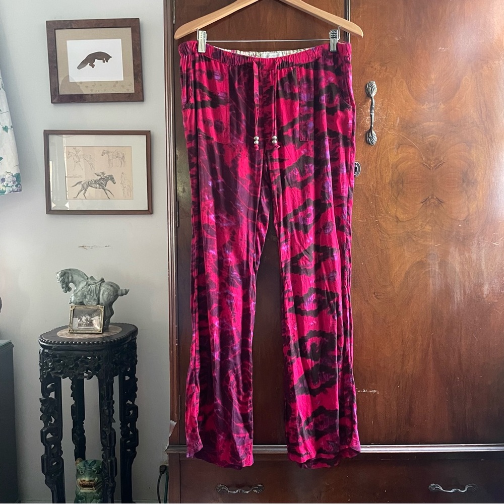 Element Live Learn Grow Aztec Print Tie Dye Pants, Women’s Size Large